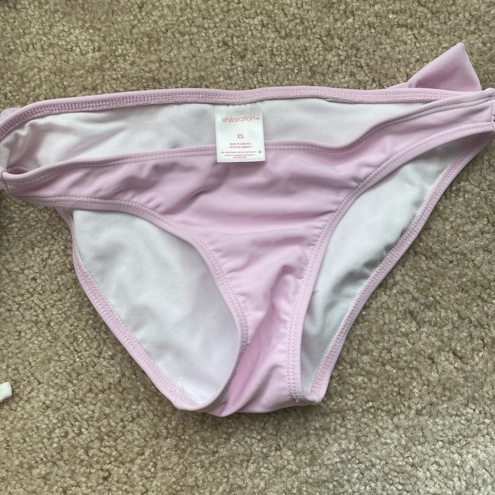 Pink bikini bottoms XS